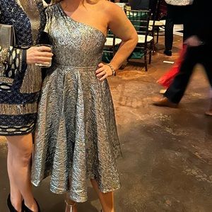 MIDI Length metallic party dress